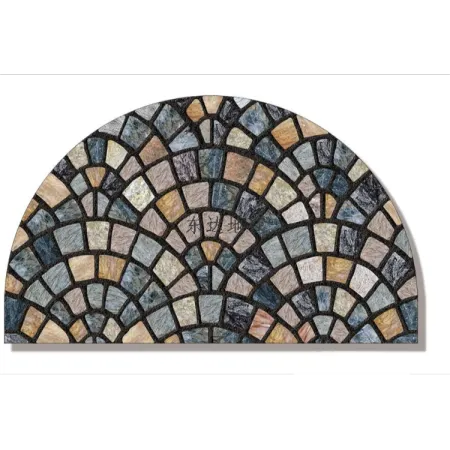 Semi-circular anti-slip foot MATS, rubber flocked printed floor MATS, door MATS for entering and leaving the house Semi-circular anti-slip foot MATS, rubber flocked printed floor MATS, door MATS for entering and leaving the house